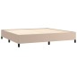 vidaXL Bettgestell Cappuccino-Braun 200x200 cm Kunstleder vidaXL Bettgestell Cappuccino-Braun 200x200 cm Kunstleder