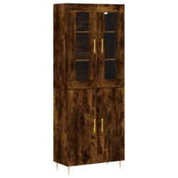 vidaXL Highboard Räuchereiche 69,5x34x180 cm Holzwerkstoff