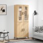 vidaXL Highboard Sonoma-Eiche 69,5x34x180 cm Holzwerkstoff vidaXL Highboard Sonoma-Eiche 69,5x34x180 cm Holzwerkstoff