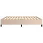 vidaXL Bettgestell Cappuccino-Braun 200x200 cm Kunstleder vidaXL Bettgestell Cappuccino-Braun 200x200 cm Kunstleder