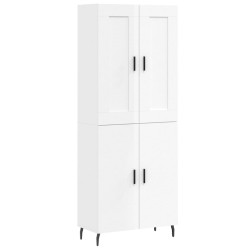 vidaXL Highboard Hochglanz-Weiß 69,5x34x180 cm Holzwerkstoff