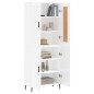 vidaXL Highboard Hochglanz-Weiß 69,5x34x180 cm Holzwerkstoff vidaXL Highboard Hochglanz-Weiß 69,5x34x180 cm Holzwerkstoff