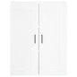vidaXL Highboard Hochglanz-Weiß 69,5x34x180 cm Holzwerkstoff vidaXL Highboard Hochglanz-Weiß 69,5x34x180 cm Holzwerkstoff