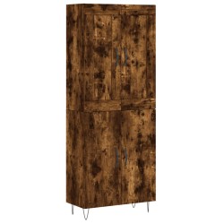 vidaXL Highboard Räuchereiche 69,5x34x180 cm Holzwerkstoff