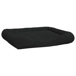 vidaXL Hundebett mit Kissen Schwarz 135x110x23 cm Oxford-Gewebe