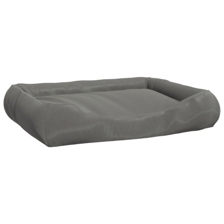 vidaXL Hundebett mit Kissen Grau 89x75x19 cm Oxford-Gewebe