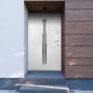 vidaXL Haustür Weiß 110x207,5 cm Aluminium vidaXL Haustür Weiß 110x207,5 cm Aluminium