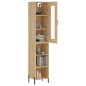 vidaXL Highboard Sonoma-Eiche 34,5x34x180 cm Holzwerkstoff vidaXL Highboard Sonoma-Eiche 34,5x34x180 cm Holzwerkstoff