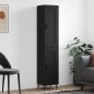 vidaXL Highboard Schwarz 34,5x34x180 cm Holzwerkstoff vidaXL Highboard Schwarz 34,5x34x180 cm Holzwerkstoff