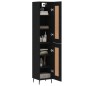 vidaXL Highboard Schwarz 34,5x34x180 cm Holzwerkstoff vidaXL Highboard Schwarz 34,5x34x180 cm Holzwerkstoff