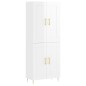 vidaXL Highboard Hochglanz-Weiß 69,5x34x180 cm Holzwerkstoff vidaXL Highboard Hochglanz-Weiß 69,5x34x180 cm Holzwerkstoff