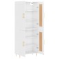 vidaXL Highboard Hochglanz-Weiß 69,5x34x180 cm Holzwerkstoff vidaXL Highboard Hochglanz-Weiß 69,5x34x180 cm Holzwerkstoff