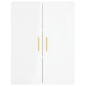 vidaXL Highboard Hochglanz-Weiß 69,5x34x180 cm Holzwerkstoff vidaXL Highboard Hochglanz-Weiß 69,5x34x180 cm Holzwerkstoff