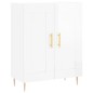 vidaXL Highboard Hochglanz-Weiß 69,5x34x180 cm Holzwerkstoff vidaXL Highboard Hochglanz-Weiß 69,5x34x180 cm Holzwerkstoff