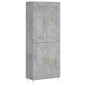 vidaXL Highboard Betongrau 69,5x34x180 cm Holzwerkstoff vidaXL Highboard Betongrau 69,5x34x180 cm Holzwerkstoff