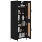 vidaXL Highboard Schwarz 69,5x34x180 cm Holzwerkstoff vidaXL Highboard Schwarz 69,5x34x180 cm Holzwerkstoff