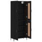 vidaXL Highboard Schwarz 69,5x34x180 cm Holzwerkstoff vidaXL Highboard Schwarz 69,5x34x180 cm Holzwerkstoff