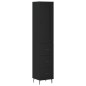 vidaXL Highboard Schwarz 34,5x34x180 cm Holzwerkstoff vidaXL Highboard Schwarz 34,5x34x180 cm Holzwerkstoff