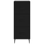 vidaXL Highboard Schwarz 34,5x34x180 cm Holzwerkstoff vidaXL Highboard Schwarz 34,5x34x180 cm Holzwerkstoff