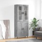 vidaXL Highboard Betongrau 69,5x34x180 cm Holzwerkstoff vidaXL Highboard Betongrau 69,5x34x180 cm Holzwerkstoff