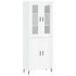 vidaXL Highboard Hochglanz-Weiß 69,5x34x180 cm Holzwerkstoff vidaXL Highboard Hochglanz-Weiß 69,5x34x180 cm Holzwerkstoff