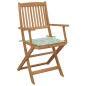 vidaXL Klappbare Gartenstühle mit Kissen 8 Stk. Massivholz Akazie vidaXL Klappbare Gartenstühle mit Kissen 8 Stk. Massivholz Akazie