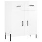 vidaXL Highboard Hochglanz-Weiß 69,5x34x180 cm Holzwerkstoff vidaXL Highboard Hochglanz-Weiß 69,5x34x180 cm Holzwerkstoff