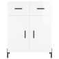 vidaXL Highboard Hochglanz-Weiß 69,5x34x180 cm Holzwerkstoff vidaXL Highboard Hochglanz-Weiß 69,5x34x180 cm Holzwerkstoff