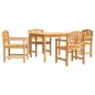 vidaXL 5-tlg. Garten-Essgruppe Massivholz Teak vidaXL 5-tlg. Garten-Essgruppe Massivholz Teak