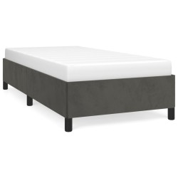 vidaXL Bettgestell Dunkelgrau 90x190 cm Samt