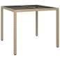 vidaXL 5-tlg. Garten-Essgruppe mit Kissen Beige Poly Rattan vidaXL 5-tlg. Garten-Essgruppe mit Kissen Beige Poly Rattan