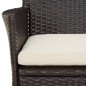 vidaXL 9-tlg. Garten-Essgruppe mit Kissen Braun Poly Rattan vidaXL 9-tlg. Garten-Essgruppe mit Kissen Braun Poly Rattan