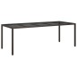 vidaXL 9-tlg. Garten-Essgruppe mit Kissen Braun Poly Rattan vidaXL 9-tlg. Garten-Essgruppe mit Kissen Braun Poly Rattan