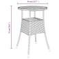 vidaXL 5-tlg. Garten-Bistro-Set mit Kissen Grau Poly Rattan vidaXL 5-tlg. Garten-Bistro-Set mit Kissen Grau Poly Rattan