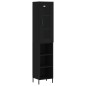 vidaXL Highboard Schwarz 34,5x34x180 cm Holzwerkstoff vidaXL Highboard Schwarz 34,5x34x180 cm Holzwerkstoff