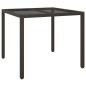 vidaXL 5-tlg. Garten-Essgruppe mit Kissen Braun Poly Rattan vidaXL 5-tlg. Garten-Essgruppe mit Kissen Braun Poly Rattan