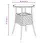 vidaXL 5-tlg. Garten-Bistro-Set mit Kissen Schwarz Poly Rattan vidaXL 5-tlg. Garten-Bistro-Set mit Kissen Schwarz Poly Rattan