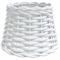 vidaXL Lampenschirm Weiß Ø20x15 cm Korbweide vidaXL Lampenschirm Weiß Ø20x15 cm Korbweide