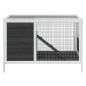 vidaXL Kaninchenstall Grau 103x44x69,5 cm Massivholz Kiefer vidaXL Kaninchenstall Grau 103x44x69,5 cm Massivholz Kiefer