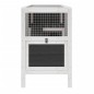 vidaXL Kaninchenstall Grau 103x44x69,5 cm Massivholz Kiefer vidaXL Kaninchenstall Grau 103x44x69,5 cm Massivholz Kiefer