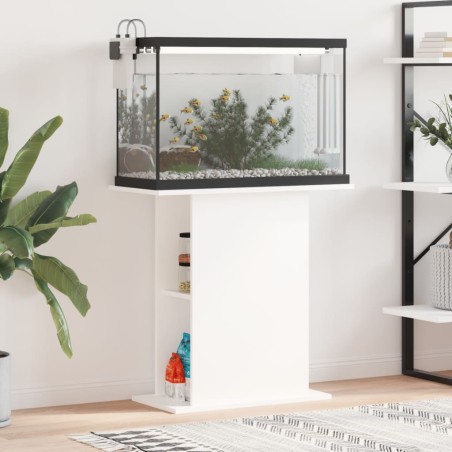 vidaXL Aquariumständer Weiß 75x36x72,5 cm Holzwerkstoff
