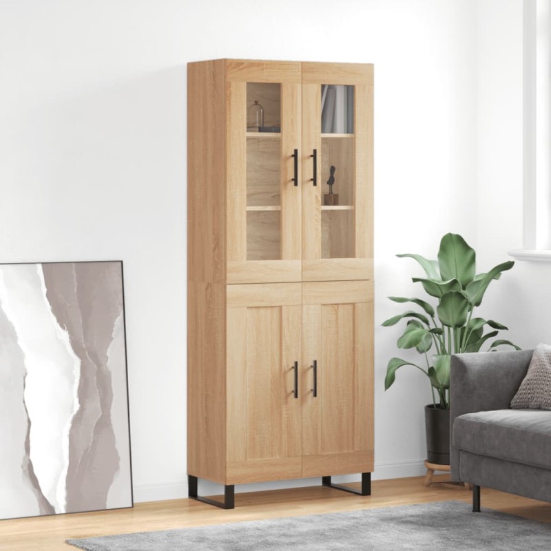 Highboard Sonoma-Eiche 69,5x34x180 cm Holzwerkstoff Highboard Sonoma-Eiche 69,5x34x180 cm Holzwerkstoff
