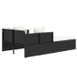 vidaXL Sonnenliege mit Kissen Schwarz 182x118x63 cm Poly Rattan vidaXL Sonnenliege mit Kissen Schwarz 182x118x63 cm Poly Rattan