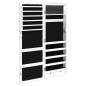 vidaXL Spiegel-Schmuckschrank mit LED-Beleuchtung Wandmontage Weiß vidaXL Spiegel-Schmuckschrank mit LED-Beleuchtung Wandmontage Weiß