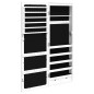 vidaXL Spiegel-Schmuckschrank mit LED-Beleuchtung Wandmontage Weiß vidaXL Spiegel-Schmuckschrank mit LED-Beleuchtung Wandmontage Weiß