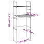 vidaXL Waschmaschinenregal 77x52x192 cm Aluminium vidaXL Waschmaschinenregal 77x52x192 cm Aluminium