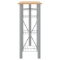 vidaXL 3-tlg. Bar-Set Grau und Braun Holzwerkstoff und Eisen vidaXL 3-tlg. Bar-Set Grau und Braun Holzwerkstoff und Eisen