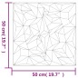 vidaXL Wandpaneele 48 Stk. Weiß 50x50 cm XPS 12 m² Amethyst vidaXL Wandpaneele 48 Stk. Weiß 50x50 cm XPS 12 m² Amethyst