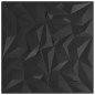 vidaXL Wandpaneele 24 Stk. Schwarz 50x50 cm XPS 6 m² Amethyst vidaXL Wandpaneele 24 Stk. Schwarz 50x50 cm XPS 6 m² Amethyst