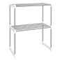vidaXL Mikrowellenregal Weiß 51x27x63 cm Aluminium vidaXL Mikrowellenregal Weiß 51x27x63 cm Aluminium